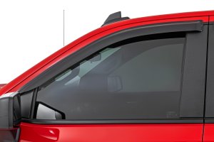 Chevrolet 2500HD Side Window Deflectors - Rough Country - Tape On Rain Guard - '19-'25